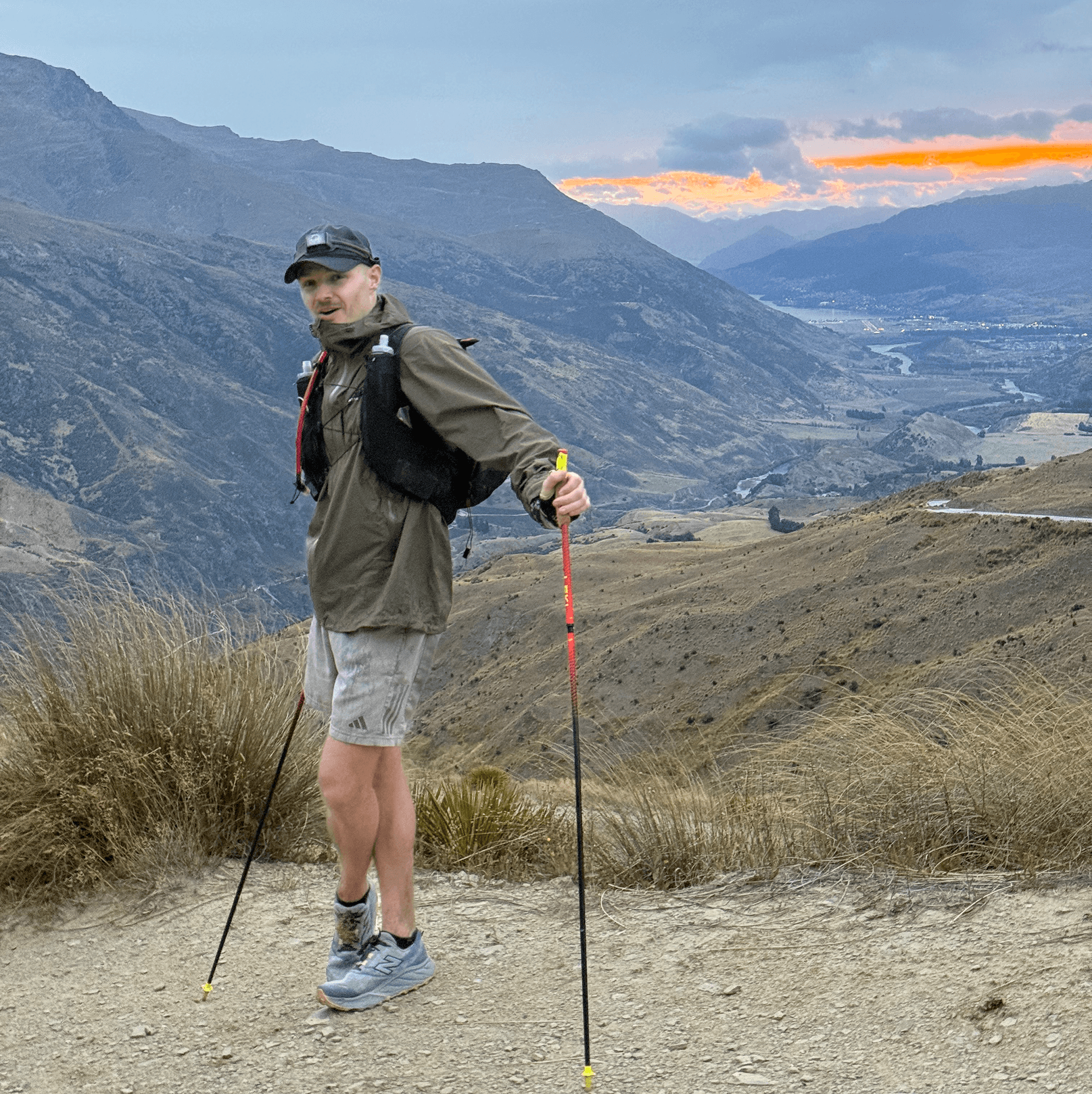 Anthony on a mountain trail